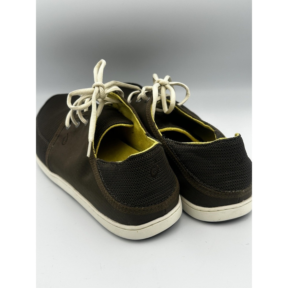 OluKai Nohea Lace Mesh Shoes Mens Size 13 Brown White Casual Lightweight Comfort - Picture 4 of 11